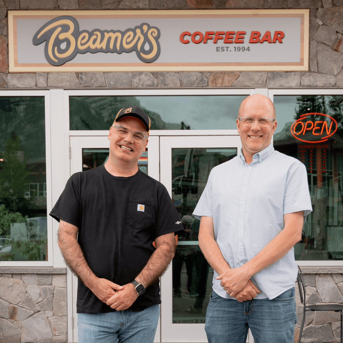 ACS Blog - Beamer's Coffee Owners - Michael & Darren - Canmore, Alberta
