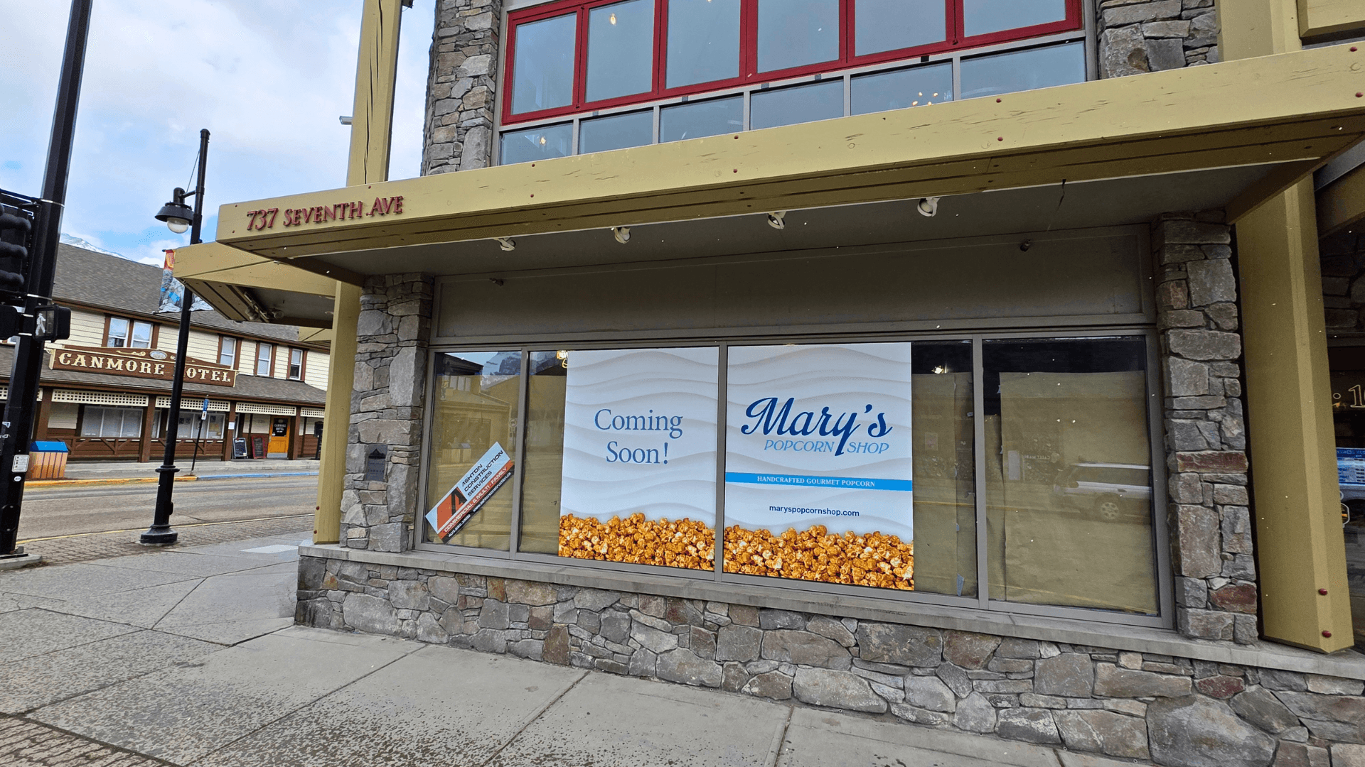 ACS Projects - Boutique Mary's Popcorn Canmore - Spring 2026 ACS Projects - Boutique Mary's Popcorn Canmore - Spring 2026