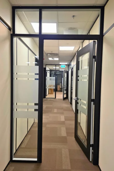 Ashton Construction Services (ACS) - Tourism Canmore Kananaskis - Office Renovation - hallway