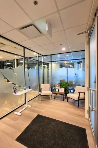 Ashton Construction Services (ACS) - Tourism Canmore Kananaskis - Office Renovation - reception