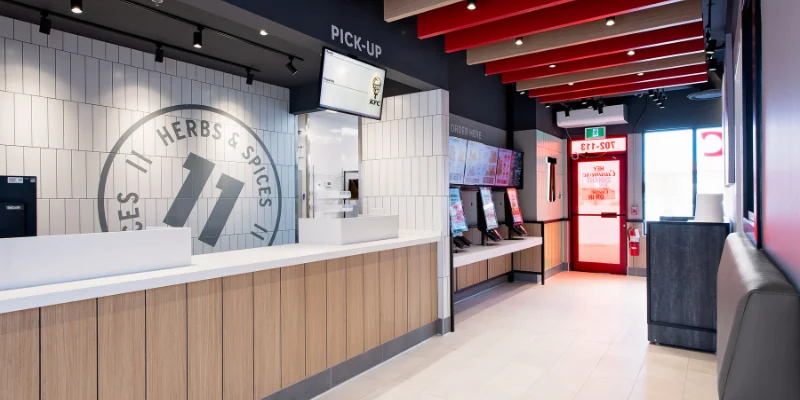 Ashton Construction Services - Project - KFC Canmore - counter Ashton Construction Services - Project - KFC Canmore - counter