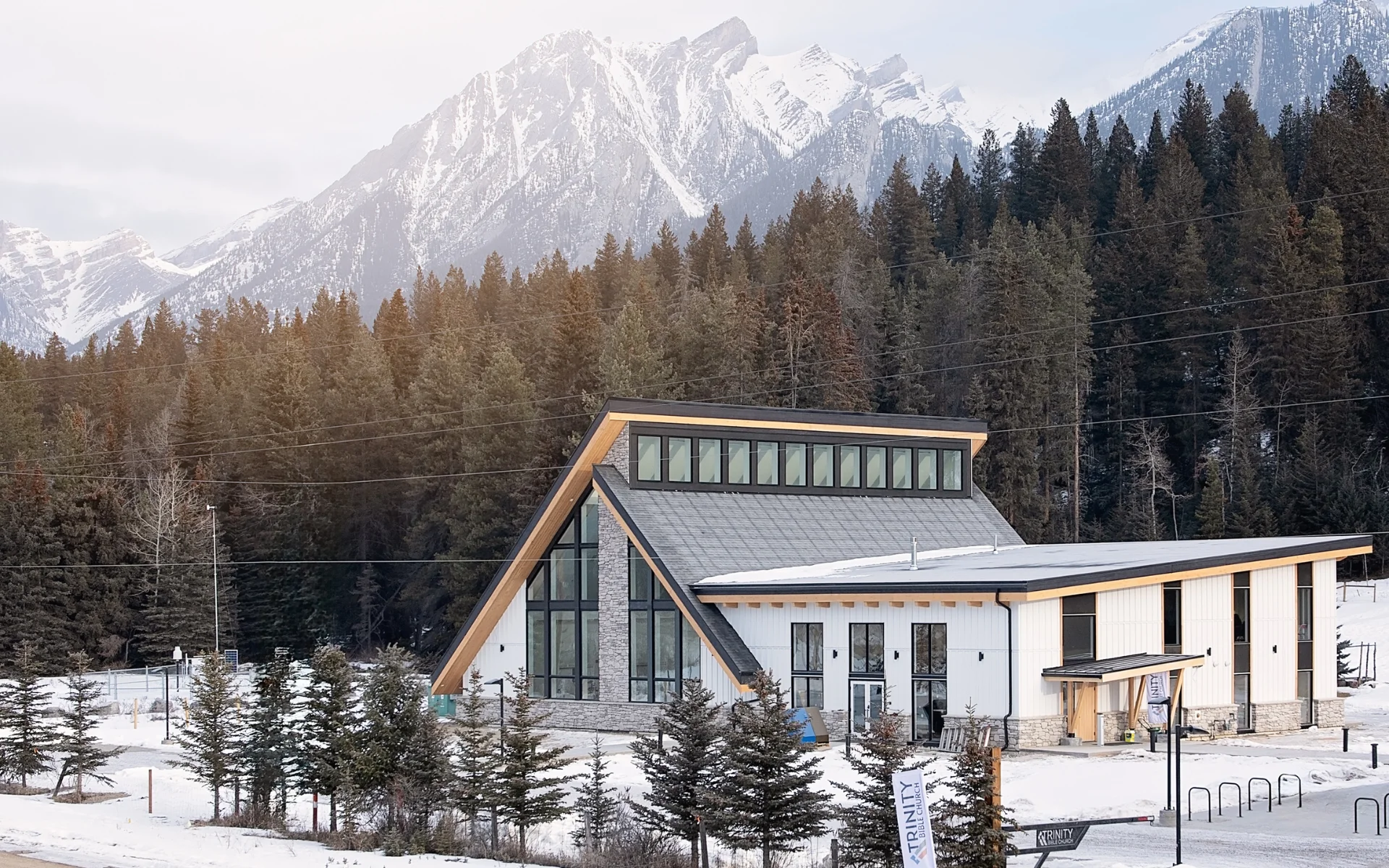 Ashton Construction Services - Trinity Bible Church - Canmore, Alberta - exterior 2 Ashton Construction Services - Trinity Bible Church - Canmore, Alberta - exterior 2
