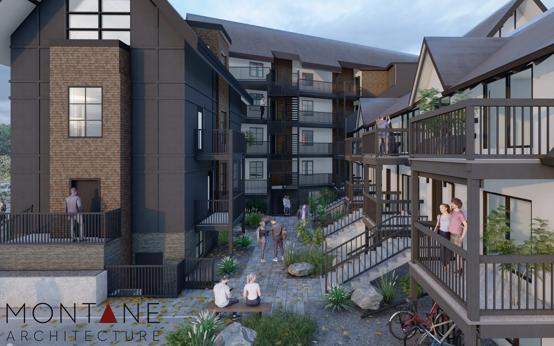 Canalta Banff Employee Housing Project - Montane Architecture - Ashton Construction Services - render 2
