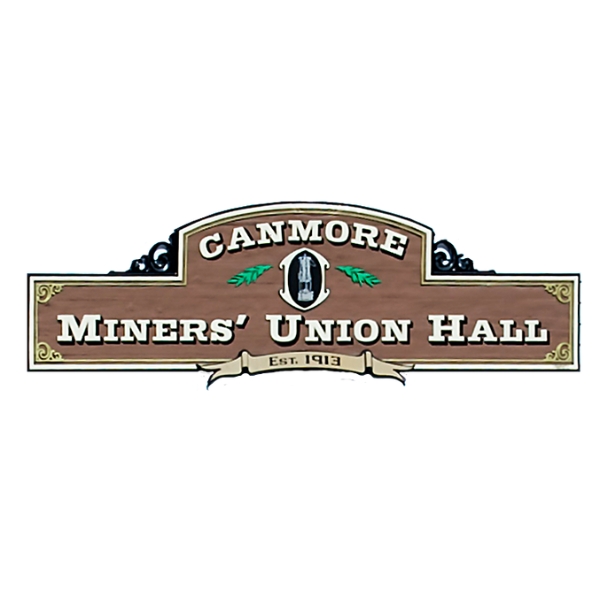 Canmore Miners' union Hall - Alberta - logo